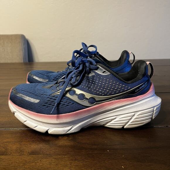 Saucony Womens Guide 17 S10937-106 Blue Running Shoes Sneakers Size 8.5 W - Picture 1 of 6